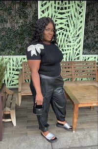 Image 1 of Bow & glitter shirt