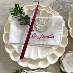 Image of SERVIETTES BRODÉES MAIN