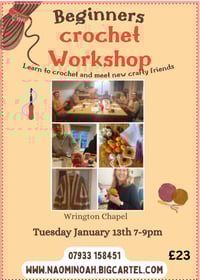 Image 1 of Learn to crochet at Wrington Chapel Tuesday January 13th 7-9pm