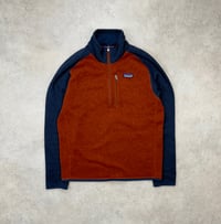 Image 1 of Patagonia Better Sweater Fleece Pullover Rust Navy Medium Mens