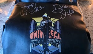 Image of Signed  Austin Idol's Universal Wrestling College Turnbuckle