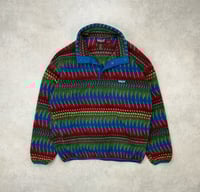 Image 2 of Patagonia Synchilla Snap-T Fleece Pullover Minnehaha Flame Large Mens Vintage 1996