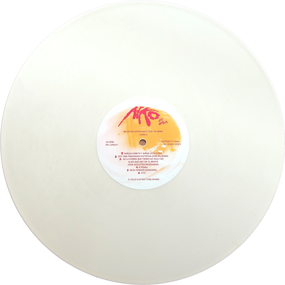 Image of "Me están apuntando con un arma" x Aiko el grupo | Vinilo hueso + poster 