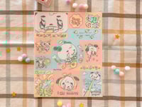 Jungwoo sugar sticker sheet