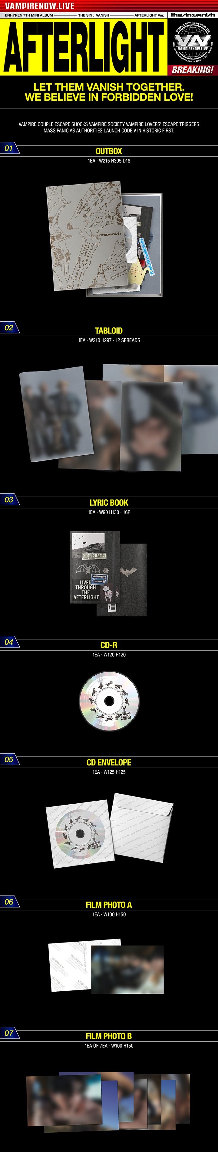 Image of [PRE-ORDER] Enhypen ‘THE SIN: VANISH’ + Weverse Shop POBs