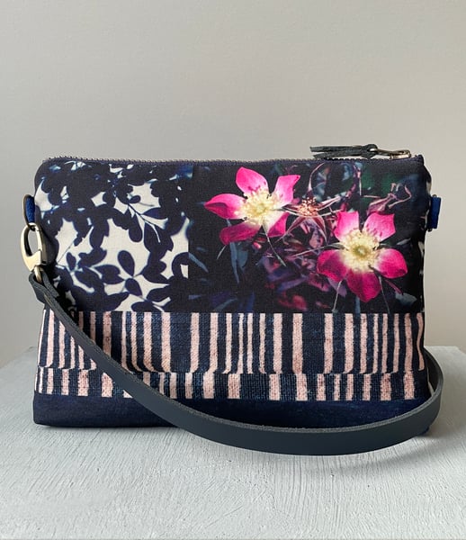 Image of Rosa, large shoulder bag with crossbody leather strap 