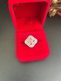 Image 1 of BAGUE ARGENT 925 QUARTZ ROSE ANA