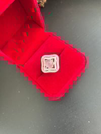 Image 2 of BAGUE ARGENT 925 QUARTZ ROSE ANA