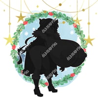 Image 2 of Ilulu Christmas Vixen Vinyl Decal