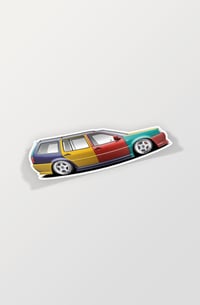 MK3 Golf Harlequin Wagon Sticker
