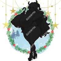 Image 2 of Lucoa Christmas Vixen Vinyl Decal