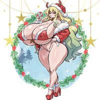 Image 1 of Lucoa Christmas Vixen Vinyl Decal