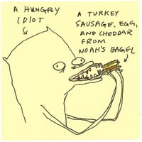 Turkey sausage, egg, and cheddar 