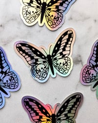 Image 2 of Butterfly holographic sticker