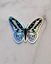 Image 1 of Butterfly holographic sticker