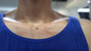 Image of Clandestine - *NEW* - Collier & petites Créoles Pastèque, Oxydes de Zirconium