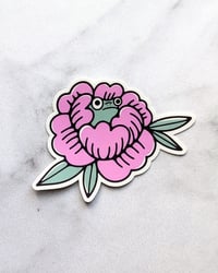 Image 1 of Frog Flower sticker