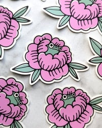Image 2 of Frog Flower sticker