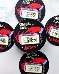 Image 2 of Maybe Later Satan sticker