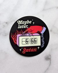 Image 1 of Maybe Later Satan sticker