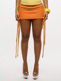 Image 3 of SKYNLYDRESS - Mini-jupe au crochet avec cordes latérales décoratives Festival Beach