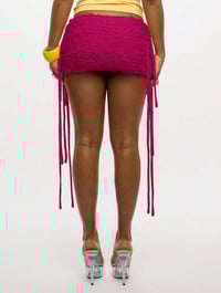 Image 6 of SKYNLYDRESS - Mini-jupe au crochet avec cordes latérales décoratives Festival Beach