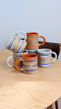 Image 1 of Swimming Sardine Morning Mug