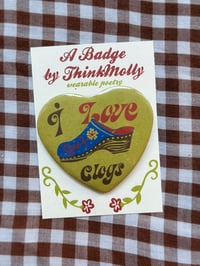 Image 1 of I Love Clogs Badge