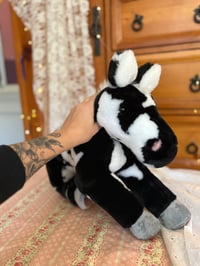 Image 1 of Slip-Slop the Cow Print Horse Plushie