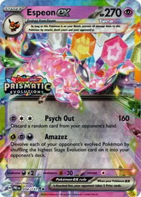 Espeon ex - 034/131 (Prismatic Evolutions Stamp) - Miscellaneous Cards & Products - Sealed
