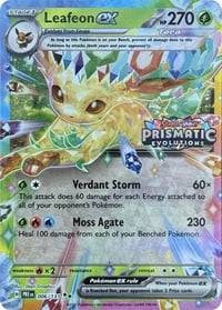 Leafeon ex - 006/131 (Prismatic Evolutions Stamp) - Miscellaneous Cards & Products - Sealed