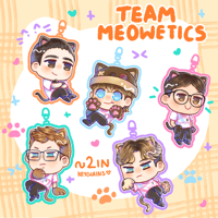 Image 1 of (PRE-ORDER) TEAM MEOWETICS KEYCHAINS