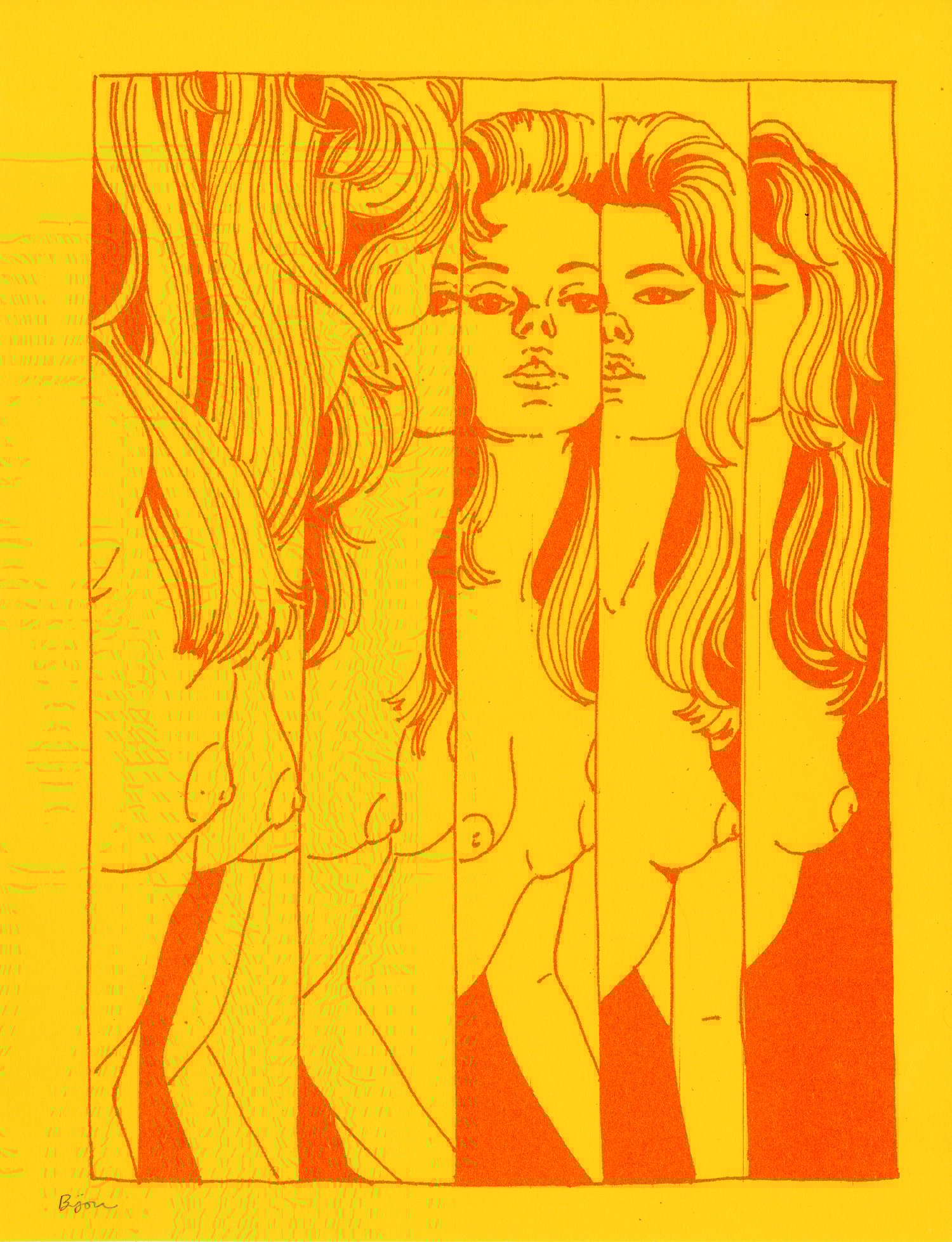 Image of Reflection riso print