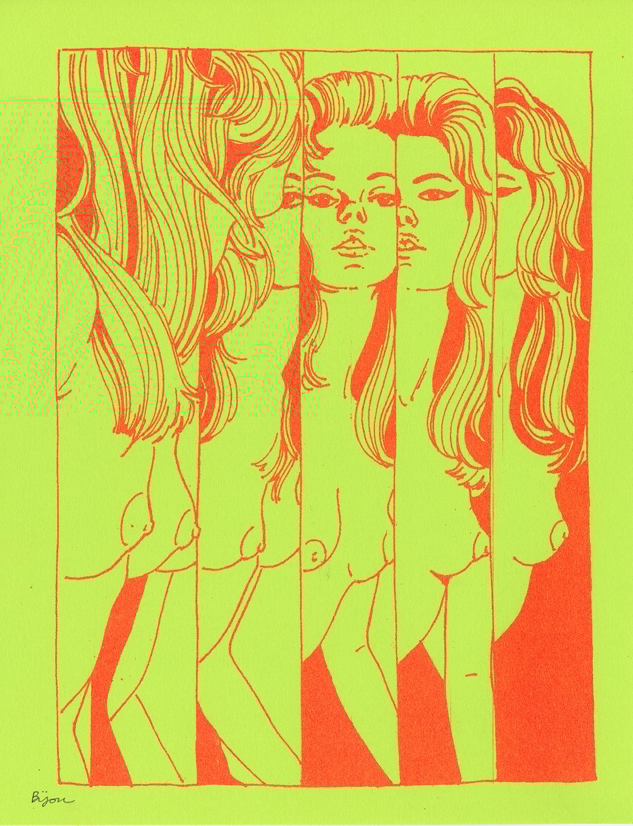 Image of Reflection riso print