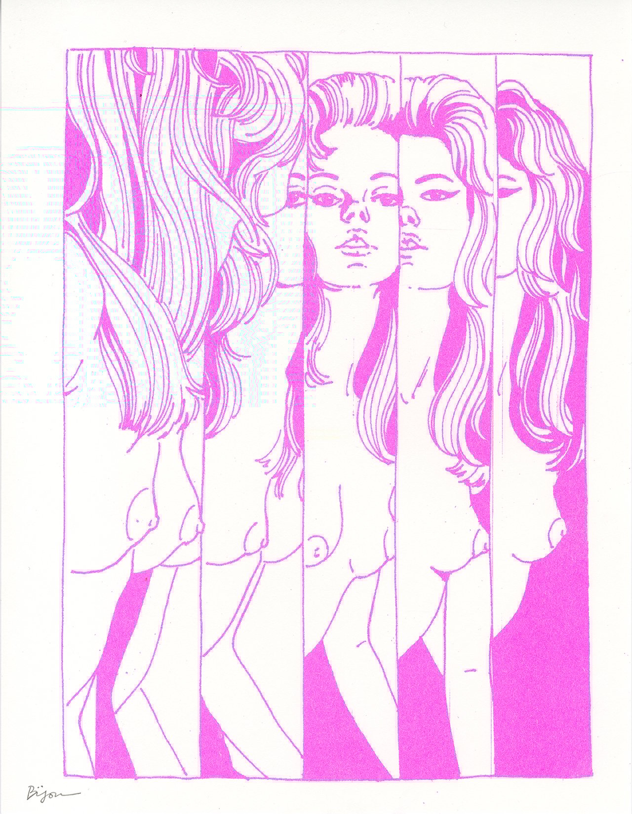 Image of Reflection riso print