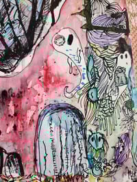 Image 7 of "Ghosts you leave behind are the hardest to say goodbye" painting