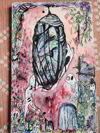 Image 1 of "Ghosts you leave behind are the hardest to say goodbye" painting