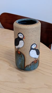Image 2 of Puffin Vase A