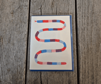Image 1 of Slithery Snake Risograph Greeting Card