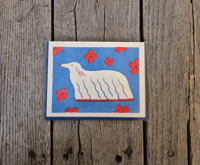 Image 1 of Regal Pup Risograph Greeting Card