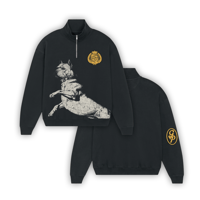 Image 1 of Sudadera zipper College Bully - Negra