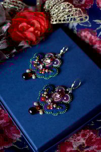 Image 5 of Jaquard et velours  - Dormeuses Gold Filled 14 Kt