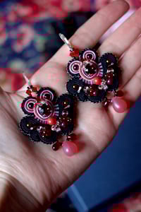 Image 2 of Black & berries - Fermoirs dormeuses Argent 925