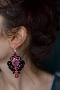 Image 4 of Black & berries - Fermoirs dormeuses Argent 925