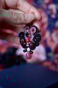 Image 3 of Black & berries - Fermoirs dormeuses Argent 925