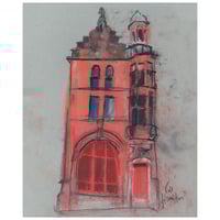 Image 1 of Linen Bank Building, High Street - Soft Pastels and Charcoal on Paper