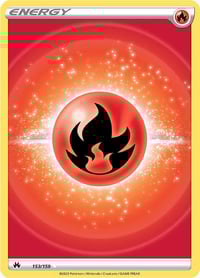 Fire Energy (Texture Full Art) - Crown Zenith - Near Mint