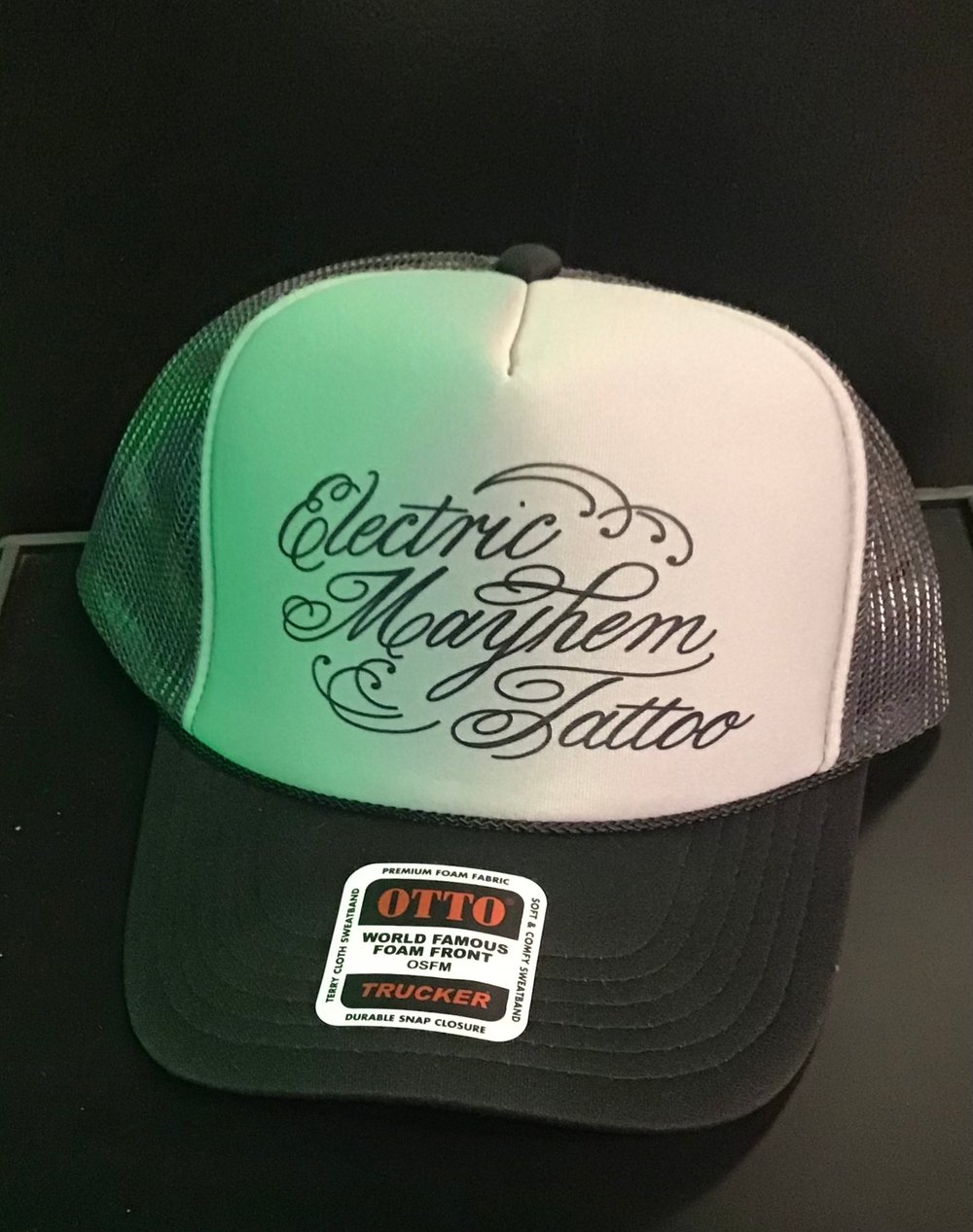 Gray trucker hat