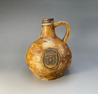 Image 3 of Late Sixteenth Century Bartmann Jug; Elizabethan Crowned Tudor Rose Medallions, c.1595.