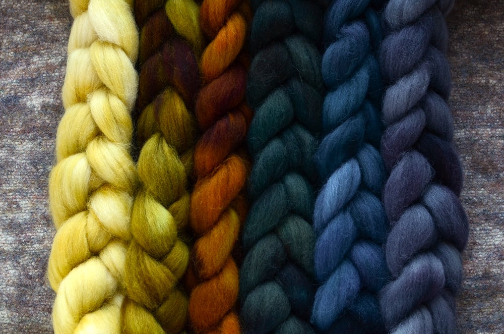 Image of "Playing Mermaids” - November Fiber Club Coordinate Pack- PRE-ORDER - 6 oz.